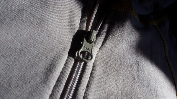 Hoodie in Grey/Yellow